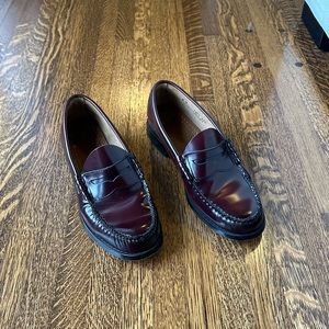 G H Bass Weejuns Oxblood Penny Loafers